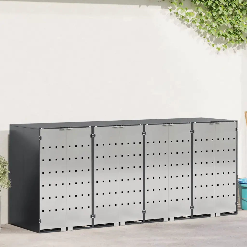 Contenitore per Rifiuti per 3 Bidoni 340 x 77.5 x 115.5 cm