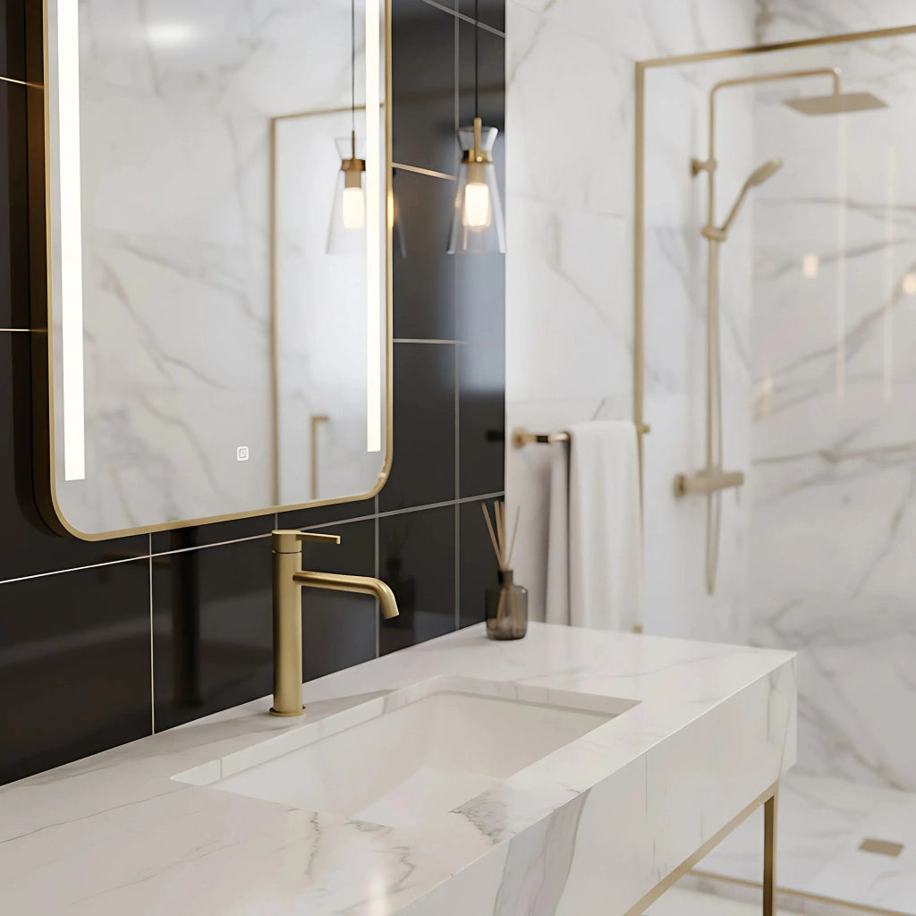 Rubinetto Da Lavabo Rea Foster Brush Gold High