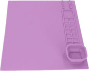 Mat di pittura in silicone per talenti artistici - Materiali per bambini - Tavola flessibile viola con abilità cognitive - Modello: Allecto plus - Codice prodotto: 123456 - Dimensioni: 60x40 cm - Materiale: Silicone - Età consigliata: 3-6 anni
