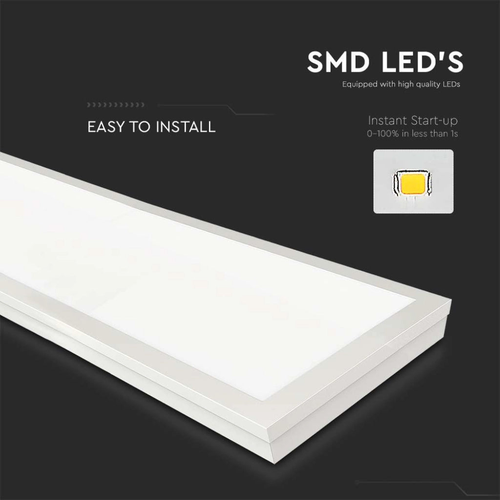 Pannello LED 40W 110LM/W 1200*300mm Montaggio a Plafone/Incasso Colore Bianco 6000k SKU:216626