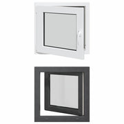 Finestra per Soffitta RISOR 60 x 60 cm PVC e Vetro Antracite CFW9804586