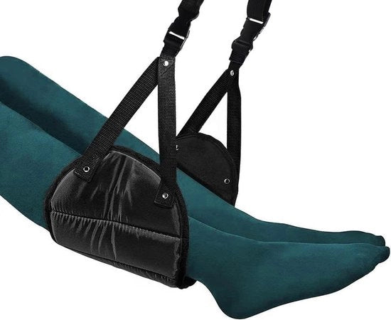 Accessorio di viaggio Portatile e Regolabile in Altozza con Cuscino di Memoria di Gomma - Nero