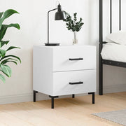 Comodino-Tavolino da notte Bianco 40x35x47,5 cm in Legno Multistrato 508704