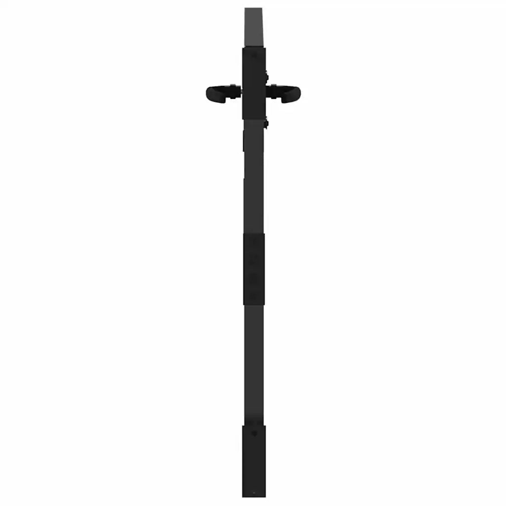 vidaXL Cancello da giardino con blocco Nero 105 x 100 cm