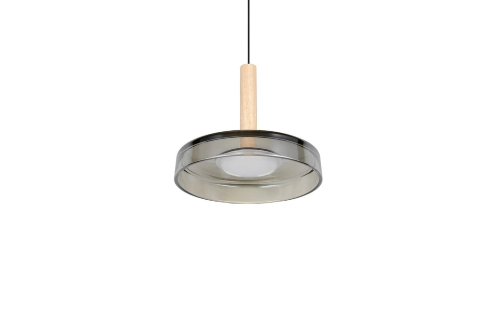 Sospensione Trio Celeste Ø22 nero vetro LED 10W 3000K