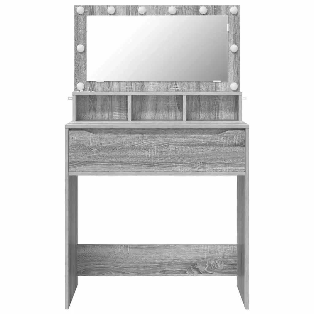 Tavoli da Trucco per Camera da Letto con cassetto Grigio Sonoma