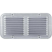 BOCCHETTA AERAZIONE ALLUMINIO RETTANGOLARE - MM 140X250- 5 pezzi