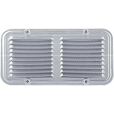 BOCCHETTA AERAZIONE ALLUMINIO RETTANGOLARE - MM 140X250- 5 pezzi