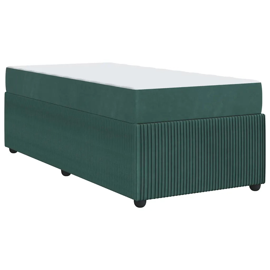 Struttura del letto Verde Scuro 90 x 200 cm Tessuto 3398350