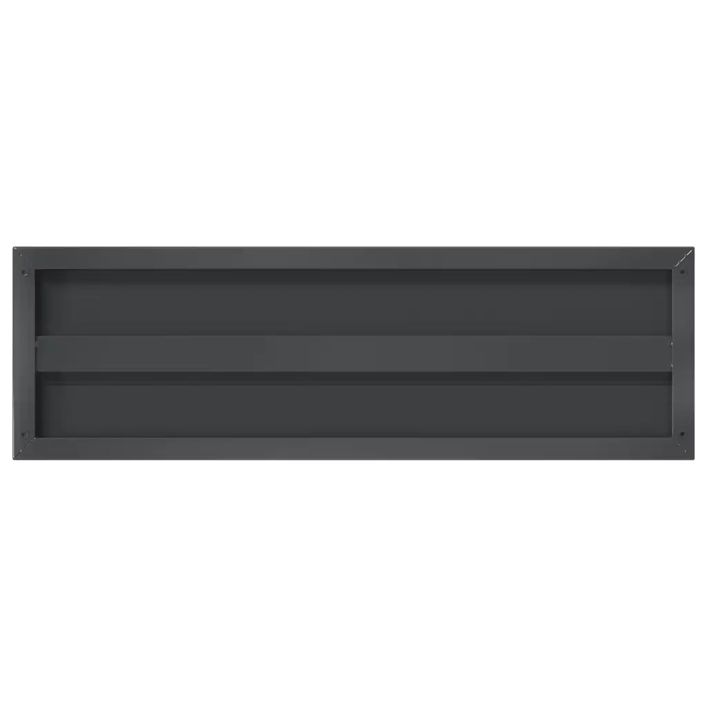 Mensole a Muro 2 pz 75x23,5 cm Nero in Acciaio Inossidabile 30292