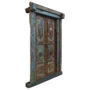 Porta in legno marrone 142x27x218h cm