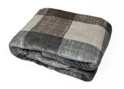 Plaid Morbido Stampato Coperta Calda Inverno Divano Sherpa Disegno Square - Singolo - Square