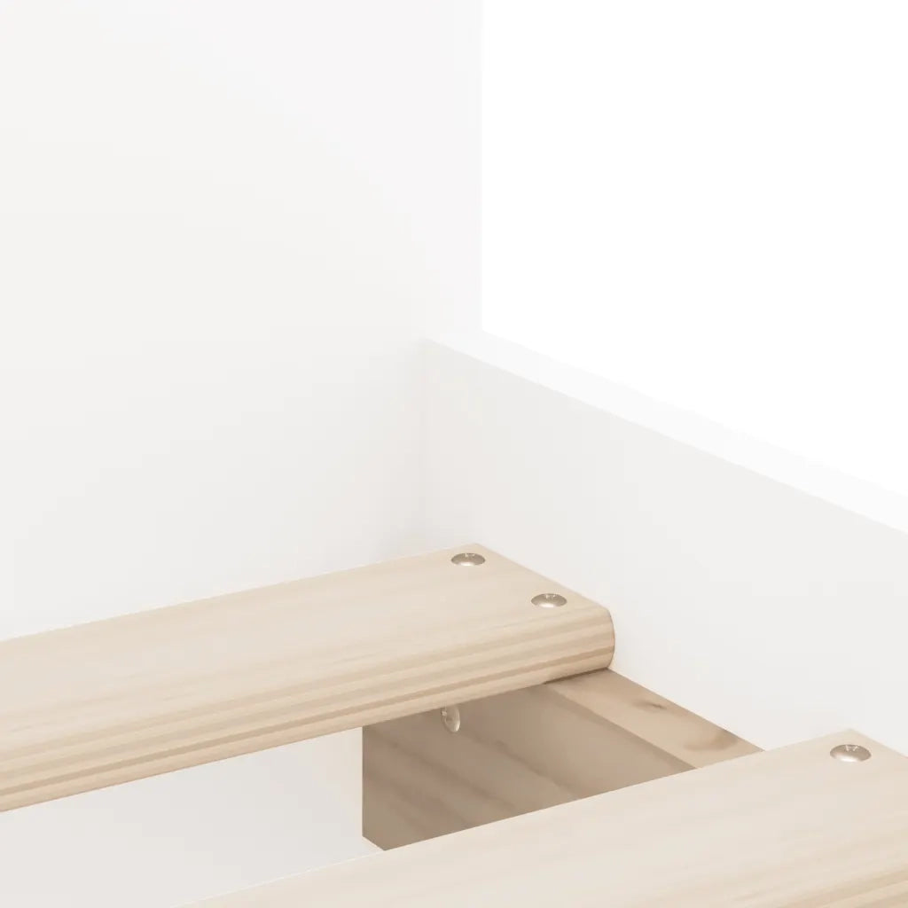 Letto singolo | Letto per adulti | Giroletto con Cassetti Bianco 90x190 cm