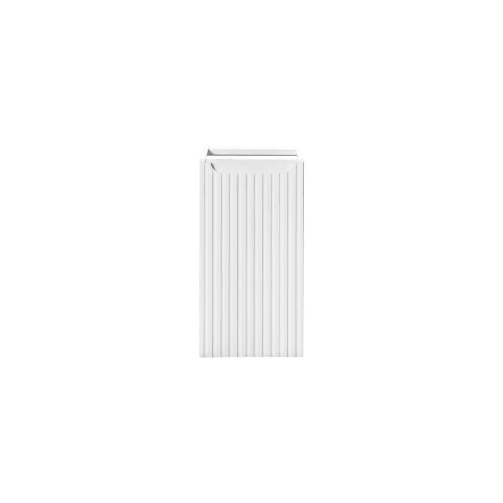 Mobile da bagno VANO - 1 porta - Bianco alpino - L30 × P18 × H57 cm - Da appendere