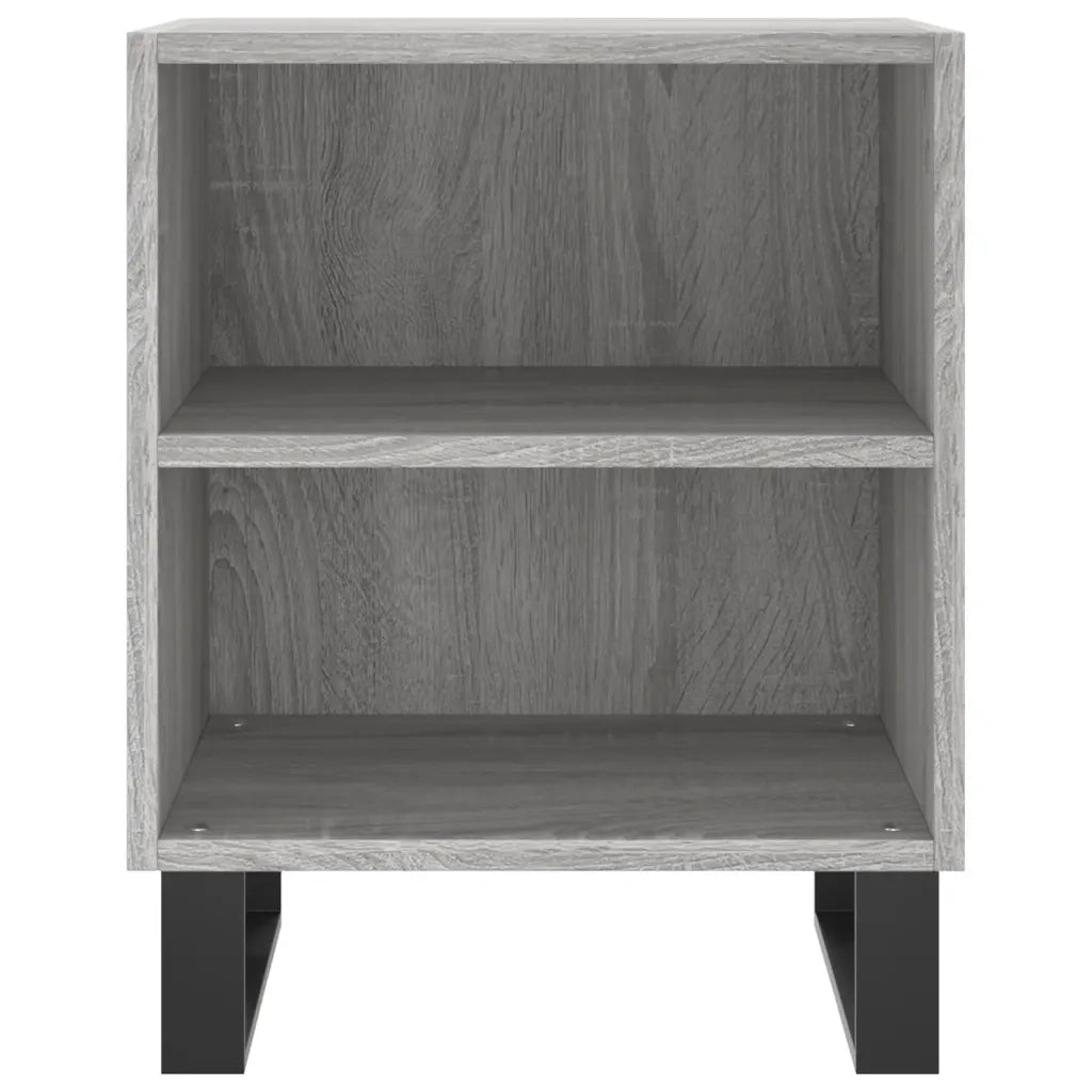 Comodini Grigio Sonoma 2 pz-Set di 2 Tavolino da notte 40x30x50 cm in Legno Multistrato 363833