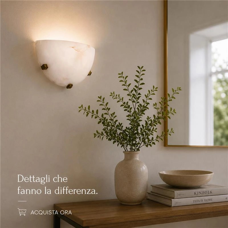 DUNA LAMPADA APPLIQUE DA PARETE E27 1 LUCE TABACCO