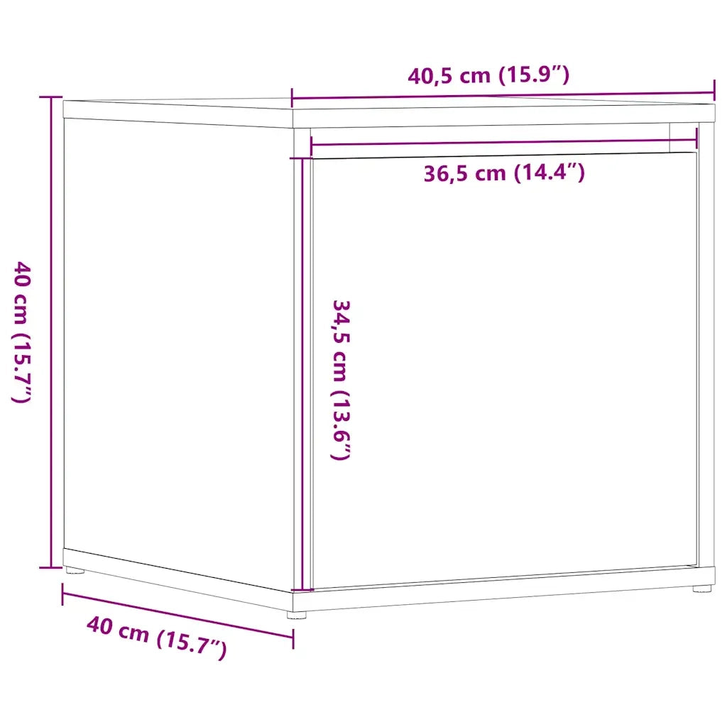Cassetto Contenitore 40,5x40x40 cm in Legno Multistrato 857039