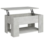Tavolino da salotto | Tavolino da caff¨¨ | Tavolino da Soggiorno Grigio Cemento 79x49x41cm Legno Multistrato