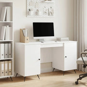 Scrivania Bianco Lucido 142,5 x 50 x 75 cm Legno ingegnerizzato 3414634