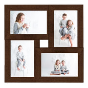 Cornice Multipla per 4 Foto 13x18cm Marrone Scuro in MDF CFW2313905