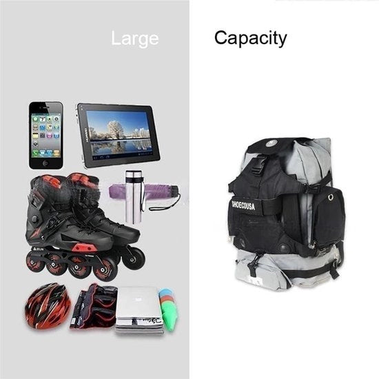 Rolle Scarpe Borsa da Porta - Borsa per Pattini Inline - Leggera in Poliestere - Grande Capacità 52x36x19 cm - Maniglia Pratica - Duratura e Facile da Lavare - Borsa per Pattinatori