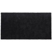 Tappeto Shaggy Nero 80 x 150 cm Tappeto Rettangolare Trapuntato a Pelo Lungo Moderno