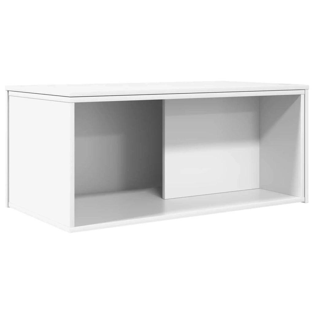 Set di Tavolini da Caffè 2 pcs Bianco Legno multistrato