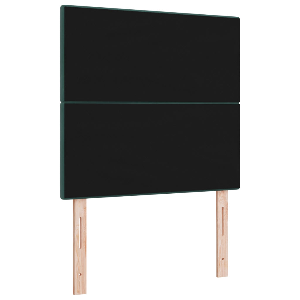 Testiera LED  Verde scuro 90 cm Velluto