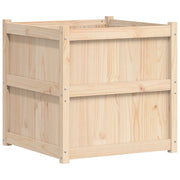 Fioriera | Cassetta per fiori | Vaso da Giardino 70x70x70 cm in Legno Massello di Pino