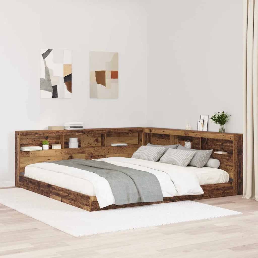 vidaXL Testata contenitore Legno vecchio 180 cm Legno multistrato