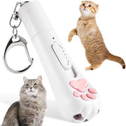 Giocattolo da gatto interattivo 3 in 1 con grilletto e illuminazione (bianco) - Codice prodotto: 123456, Modello: APLUS, Caratteristiche: 5 modelli, Batterie: 4 x AA, Dimensioni: 35 x 25 x 15 cm