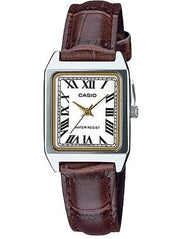 CASIO COLLECTION Mod. LADY TANK, ALLOY, LEATHER - WHITE