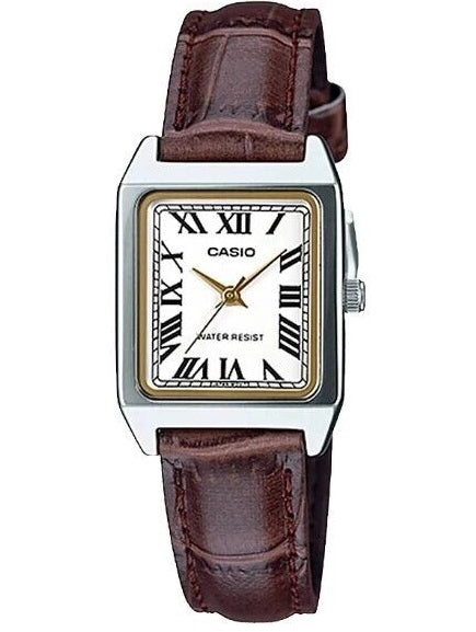 CASIO COLLECTION Mod. LADY TANK, ALLOY, LEATHER - WHITE