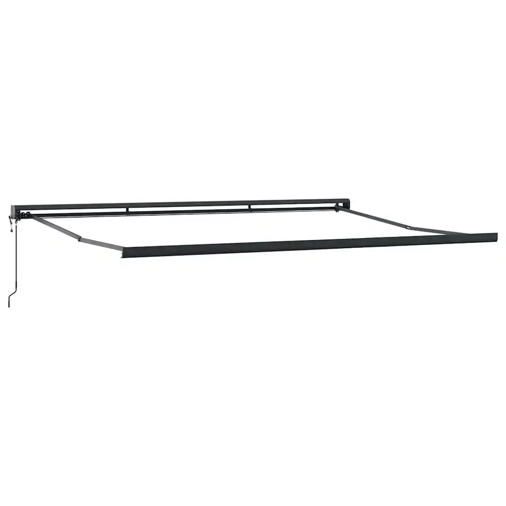 Tenda Sole Retrattile Arancione Marrone 4x3m Tessuto Alluminio 3154618