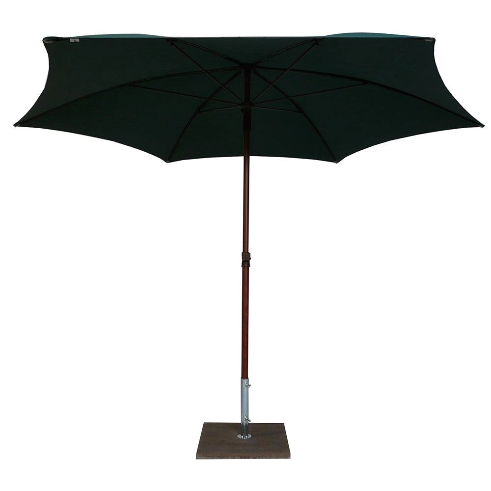 Ombrellone da Giardino Ø2,8 m Palo Ø35 mm in Alluminio Maffei Madera Verde