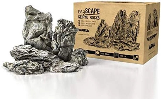 Pietre naturali per acquario Seiryu - Pietre decorative per acquario e terrario - Ideali per aquascaping - Contenuto: 5 kg