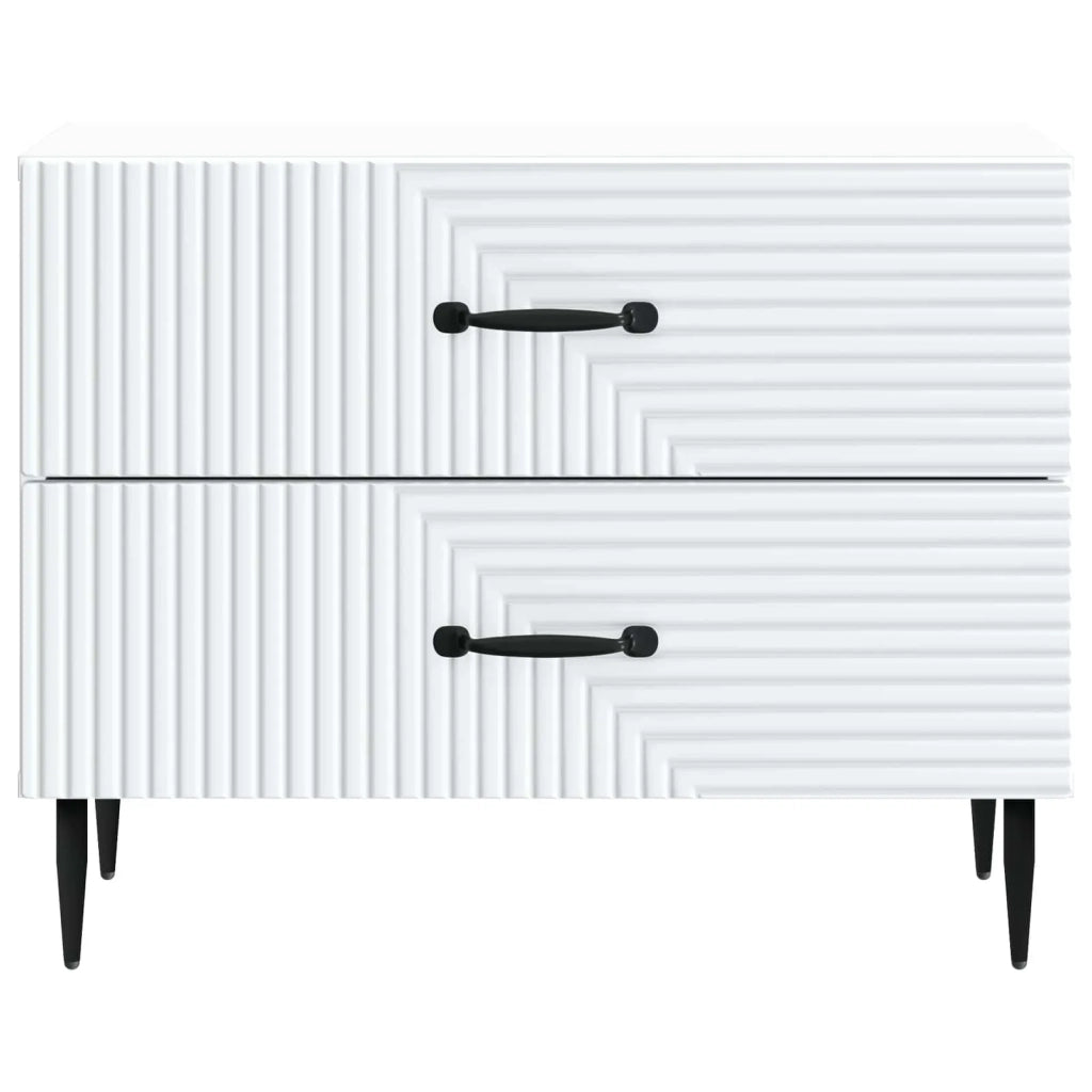 Armadio da Notte con cassetto Bianco 62 x 34,5 x 47,5 cm 894775