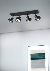 Faretto da Interno a LED in Metallo Nero Opaco