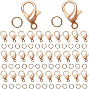 Set di chiusura per gioielli e anelli di acciaio inox, 200 pezzi