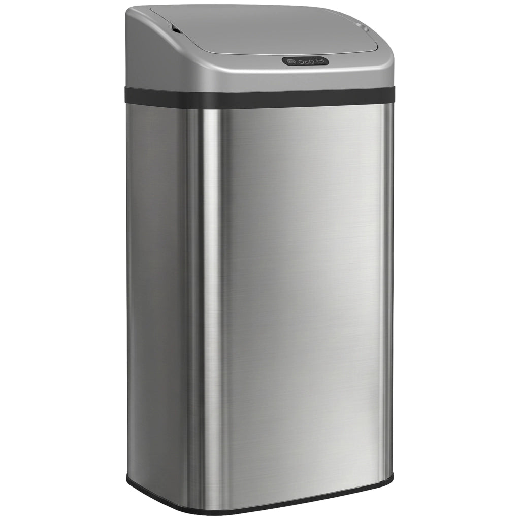 Cestino Rifiuti Automatico 48 L ¨C zephmum ¨C Sensore Infrarosso Acciaio Inossidabile