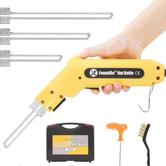 Cutter elettrico 3 in 1 250W - taglio professionale per schiuma, tessuti e plastica