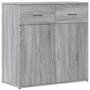 Buffet credenza cassettiera armadio mobile contenitore organizer cucina soggiorno Sonoma 79 x 38 x 80 cm legno ingegnerizzato grigio 02_0036526