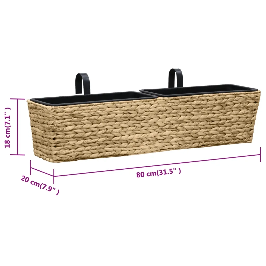 Fioriere 2 pz in Giacinto Intrecciato 45580
