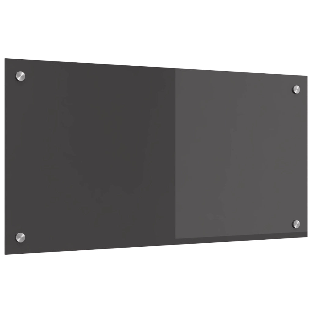 Schienale Cucina Grigio Scuro 80x40x0,6 cm in Vetro Temperato