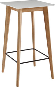 Tavolo - Tavolo per 4 persone - Design Moderno - Tavolo in Legno da Festa - Tavolo in Quercia Scandinavo Alto - Bianco Quadrato - 60x110x60cm