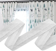 Gordino Multifunzionale - Pieghevole - Plissato - Poliestere - Bianco - 30 m x 2,5 cm