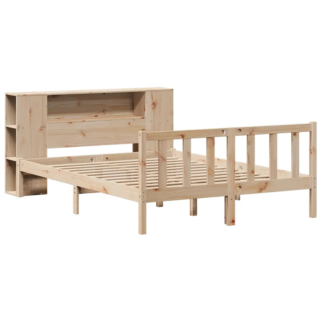 vidaXL Letto Libreria senza Materasso 160x200 cm in Legno di Pino