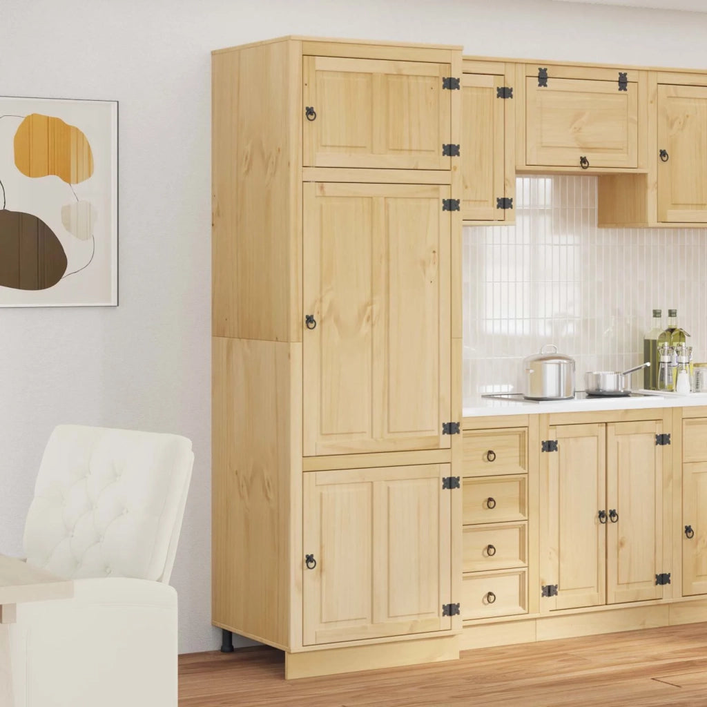 Armadietto SKI Marrone Miele 66 x 58 x 207 cm Pino massello