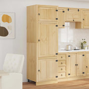 Armadietto SKI Marrone Miele 66 x 58 x 207 cm Pino massello