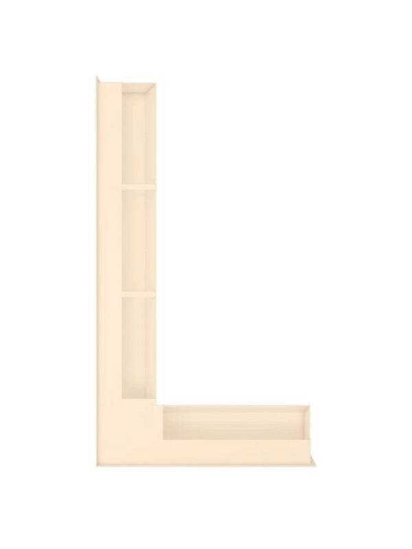 Griglia di ventilazione Angolare per camino 95x800x450 - Loft Angle sinistra crema